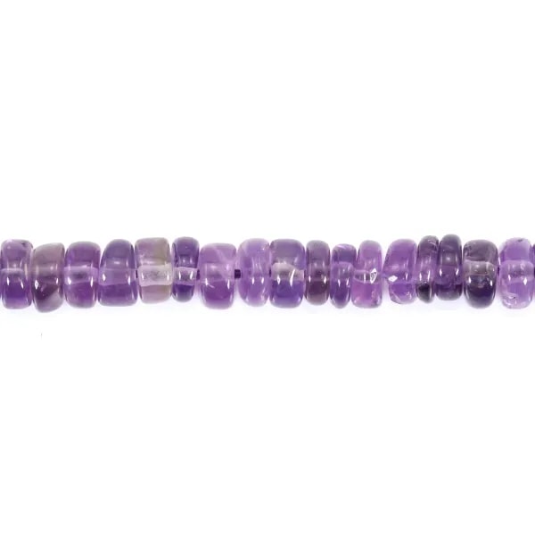 Heixo redondo de ametista 4-6mm x 41cm