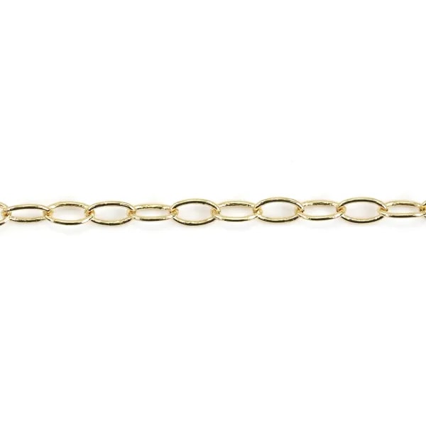 Oval chain golden flash  2x2.5mm x 1M