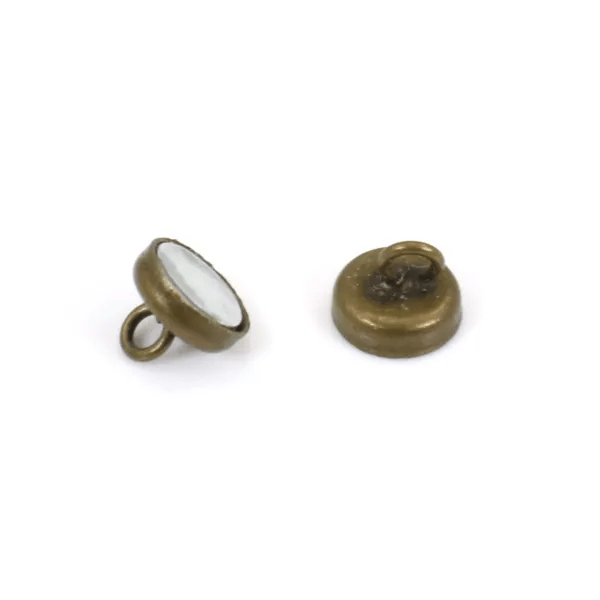 Fermoir à ressort ,dorée , 9mm x  4pcs