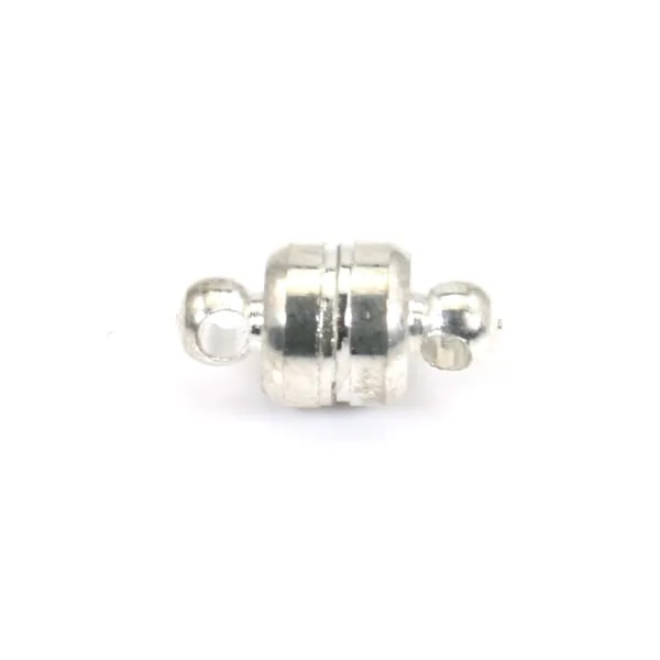 Fermoir aimanté 6mm argenté vielli x 10pcs