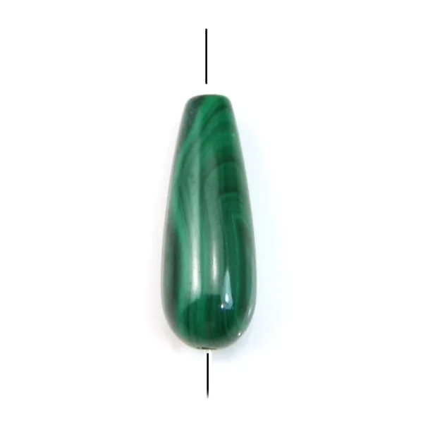 Malachite Goutte 7x15mm x 1pc