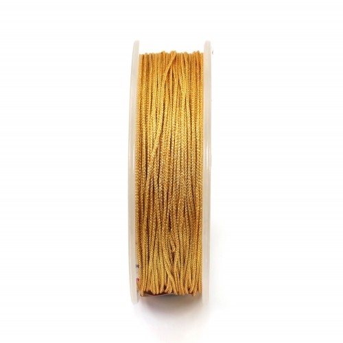 Fil polyester doré 0.6mm x 10m