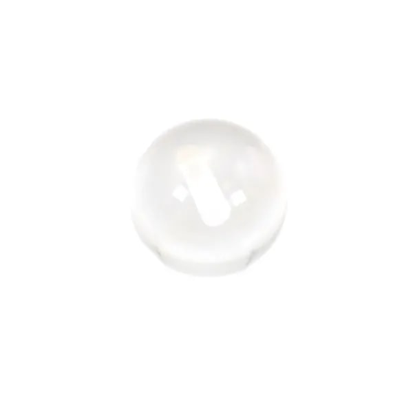 Cristal de roche semi-percé rond 8mm  x 2pcs