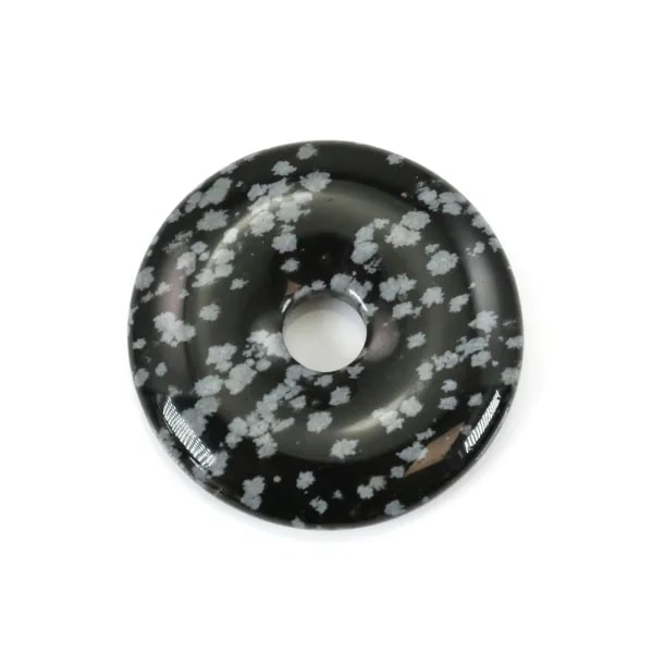 Dount obsidienne flacon de neige 30mmx6mmx4.8mm