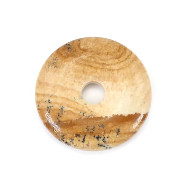 Dount jaspe paysage 30mmx6mmx4.8mm