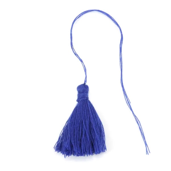 Dark blue pompon in cotton 30mm x 1pc