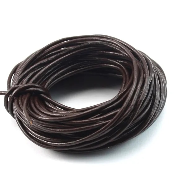 Fil en cuir marron  1.0mm x 1m 