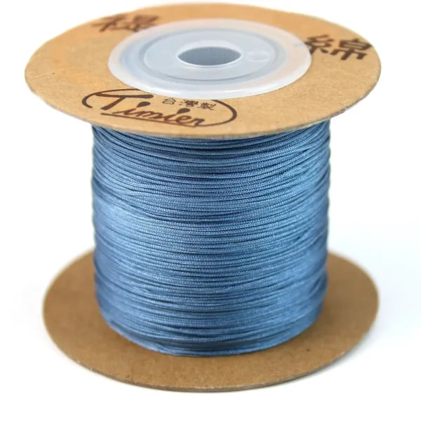 Fil polyester bleu jeans 0.5 mm x 5m