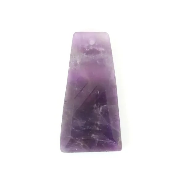 Pendentif Améthyste Trapèze 13x25mm x 1pc