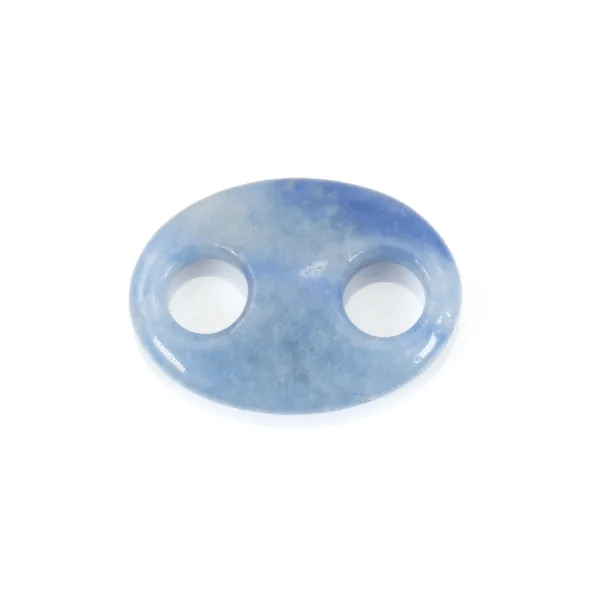 Pendentif Aventurine bleu grain de café 18x25mm x 1pc