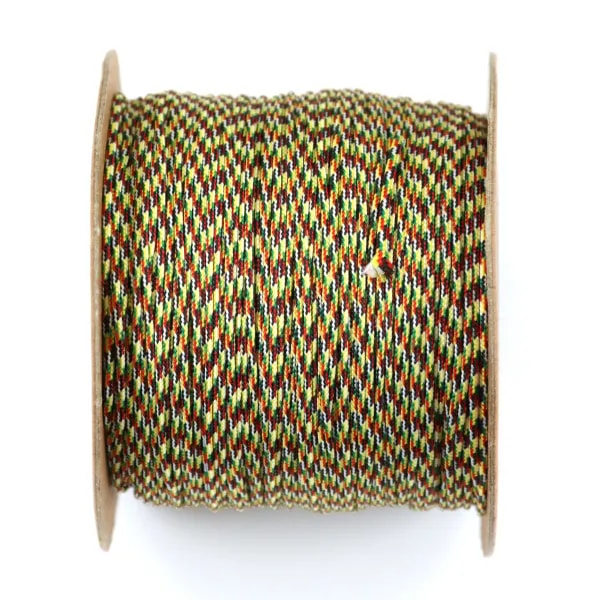 Fil polyester multicolore dorée 0.8mm x 100m