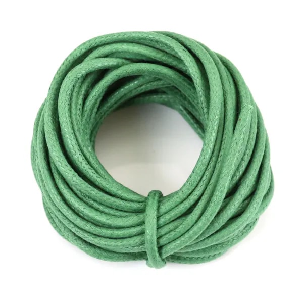 Cordonnet coton ciré olive 1.5mm  x 20m