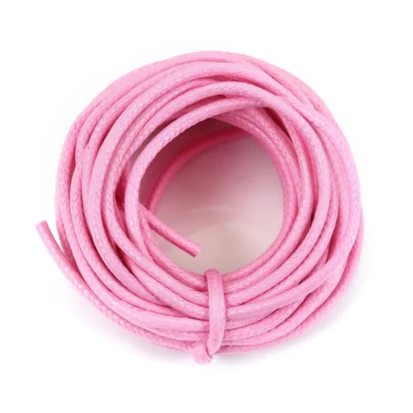 Cordonnet coton ciré rosé 2.0mm  x 5m