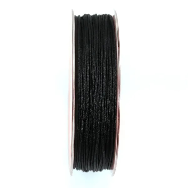 Fil polyester argenté pailleté 1.2mm x 25m