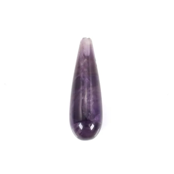 Amethyst drop half drilled 7x23mm x 1pc