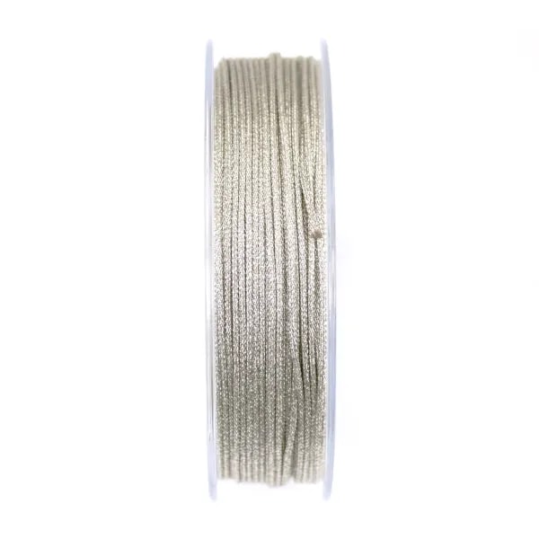 Fil polyester doré pailleté 1.2mm x 25m