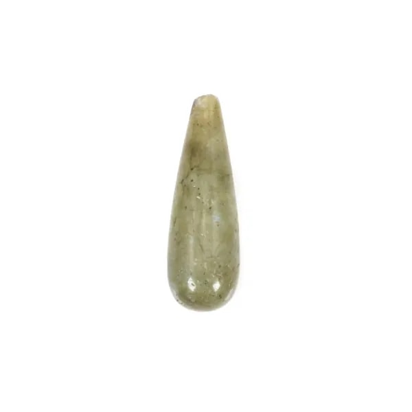 Labradorite goutte semi percé 7x23mm x 1pc
