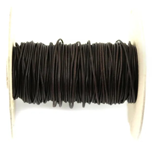 Fil en cuir Kangourou Griffin brun x1m