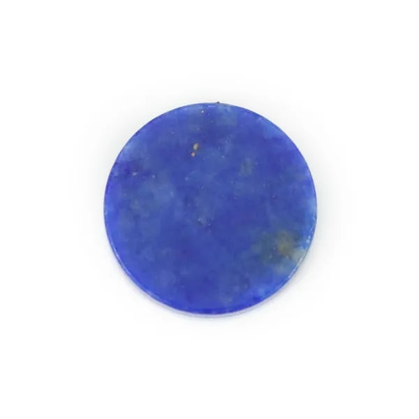 Cabochon lapis lazuli, rond plat 10mm x 1pc