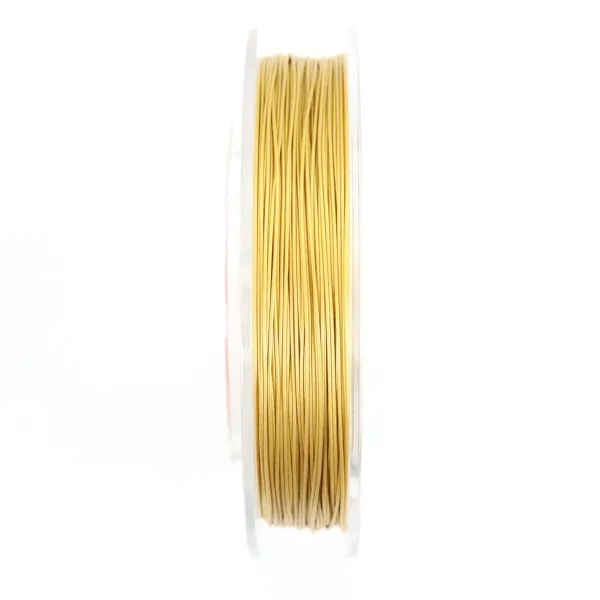 7-strand steel cable sheathed in gold-plated nylon 0.70mm x 100m