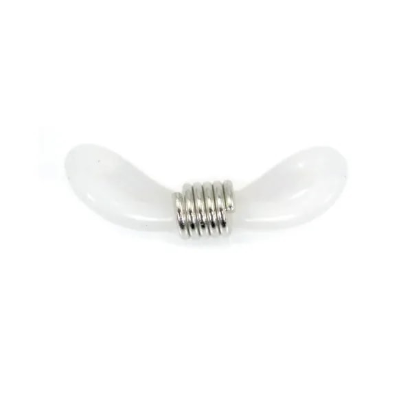 Attache Lunette silicone argenté x 4pcs