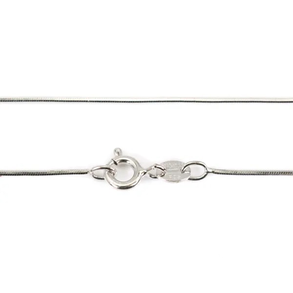 Chaîne maille serpentine en argent 925 0.8mm x 45cm