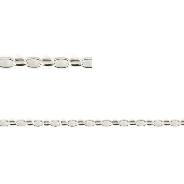 Chaîne argent 925 ovale 0.85x1.65mm x 50cm