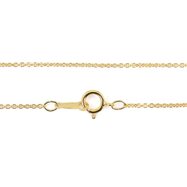 Chaîne Gold Filled 14 carats ovale 1.1mm 45cm  x 1pc