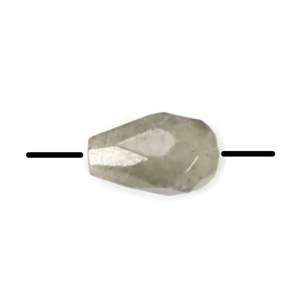 Labradorite goutte facette 5x8mm x 40cm