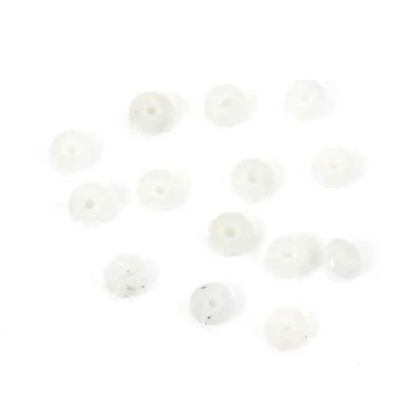 Labradorite blanche rondelle boulier facette 2x3mm sur fil 39cm