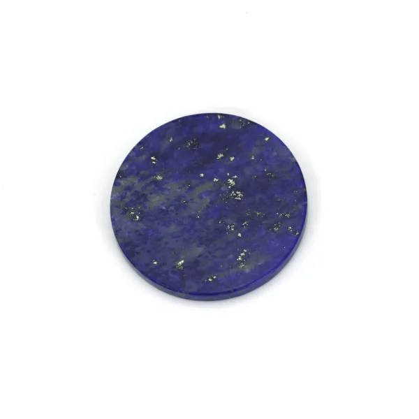 Cabochon lapis lazuli, rond plat 12mm x 2pcs