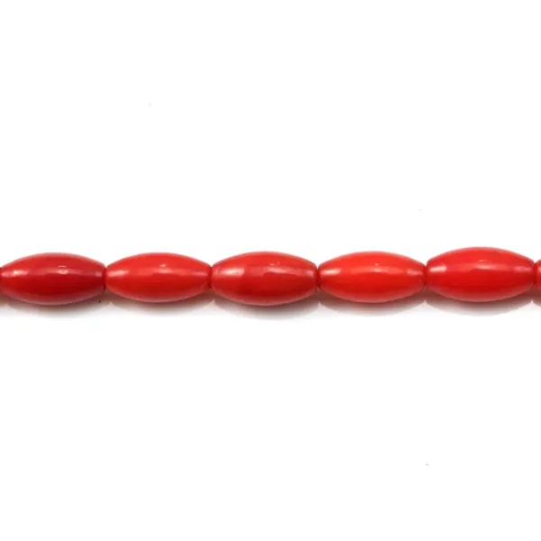 Red colored  Keg sea bamboo 3x7mm x 40cm