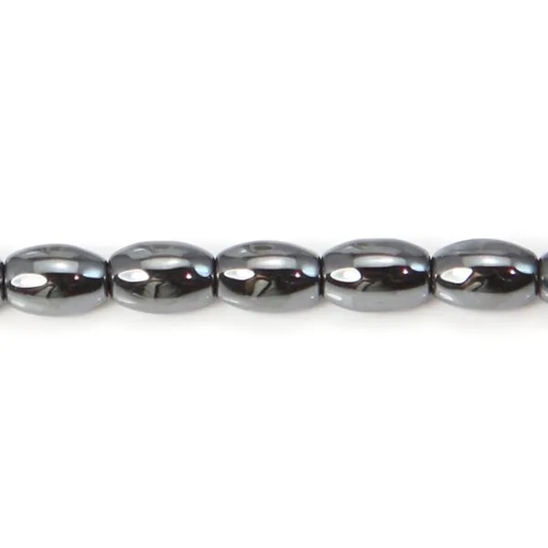 Hématite tonnelet 4x6mm x 10pcs
