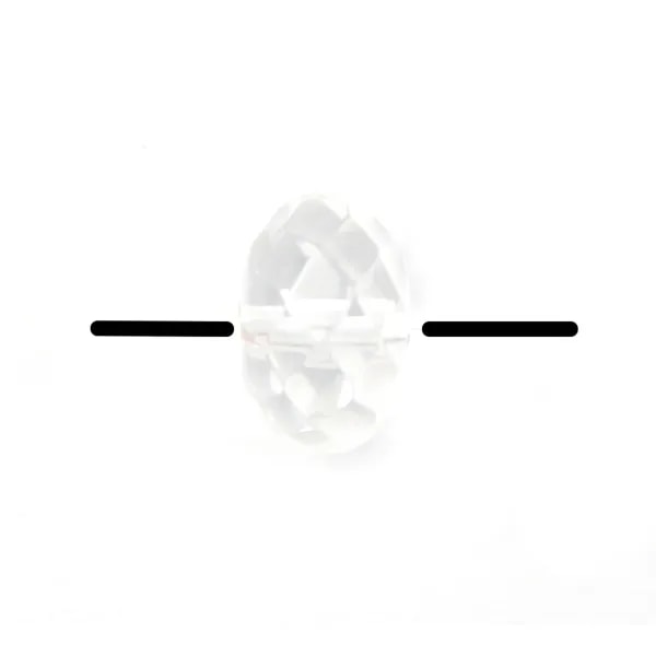 Cristal de roche Rondelle Facette