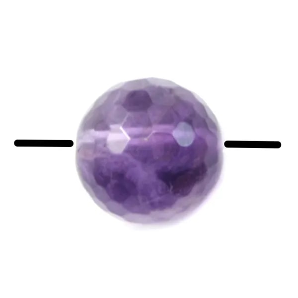 Amethyst Faceted Round 4mm x 10 pcs