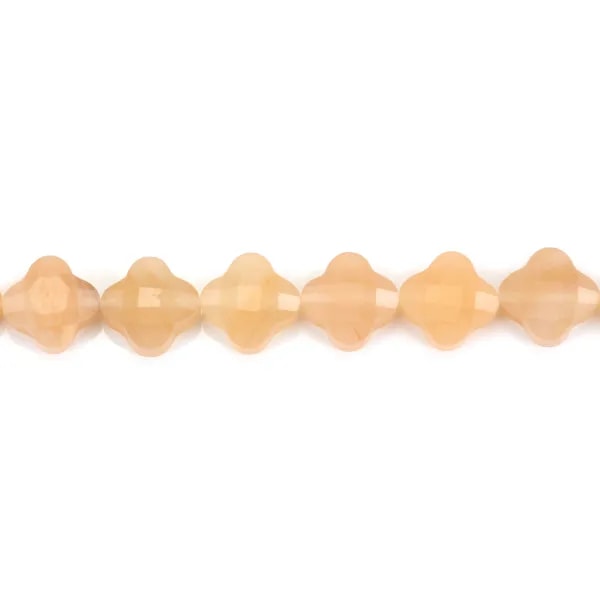 Aventurine Orange Trèfle 13mm x 39cm