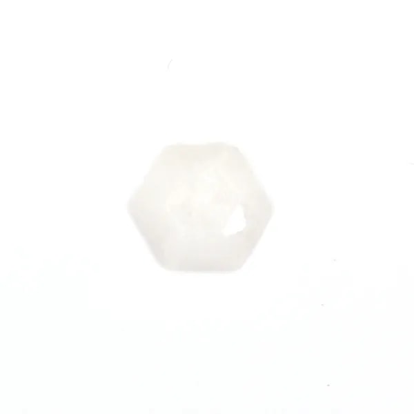 Cabochon Pierre de Lune hexagone facetté 10mm x 1pc