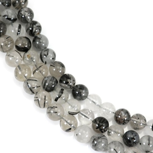 Quartz rutile rond 10mm x 40cm