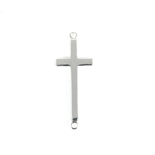 Cruz Espaciador 8x23mm - Plata 925 x 1pc