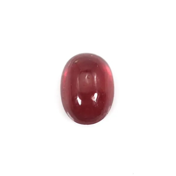 Ruby cabochon, oval 4x5mm x 1pc