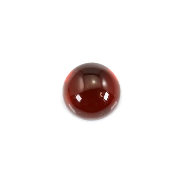Round garnet cabochon 5mm x 1pc