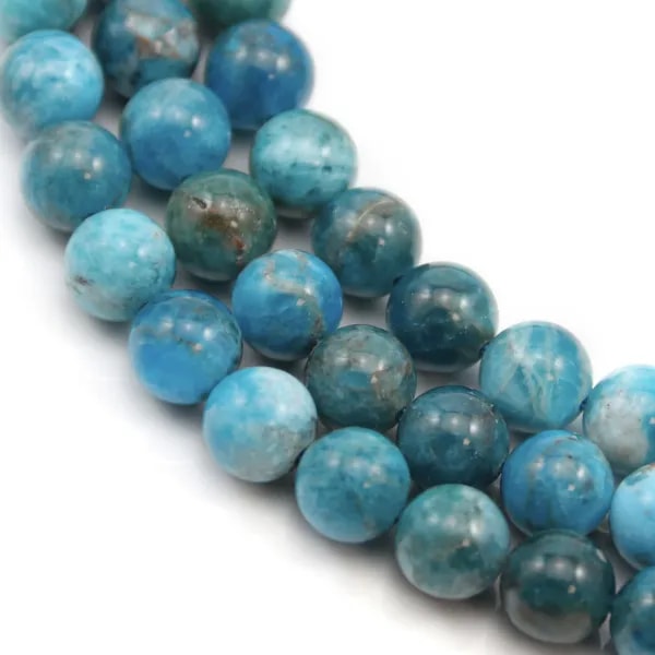 Apatite ronde qualité B 6.5mm x 40cm