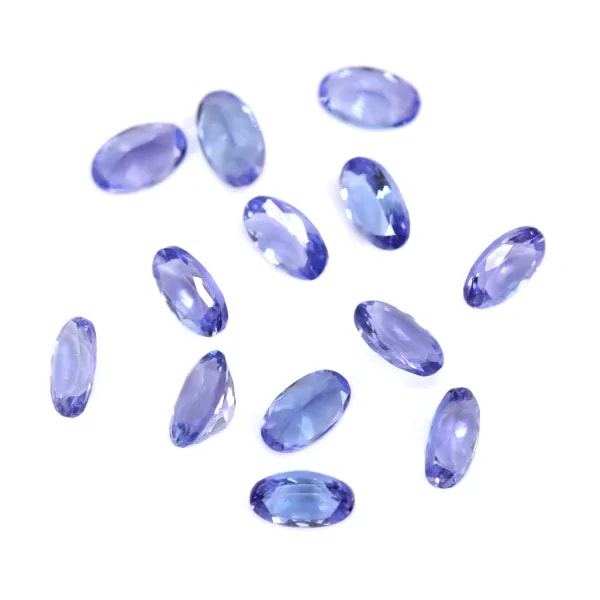 Friso oval de tanzanite 3x5mm x 1pc