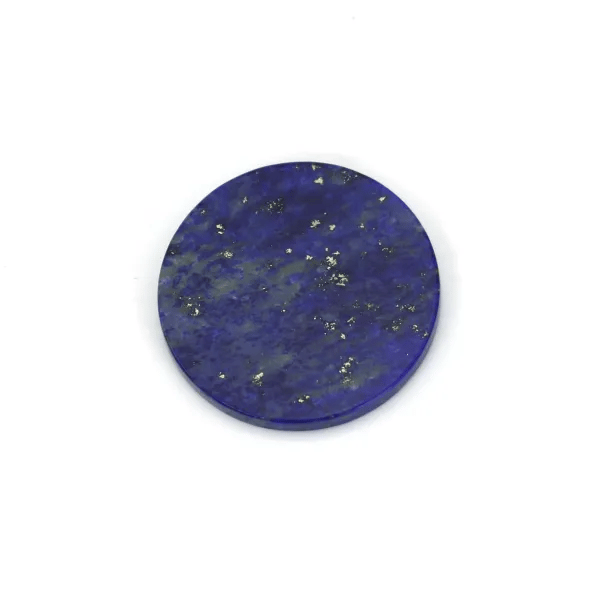 Black agate cabochon, in round and flat shape, 16mm x 2pcs