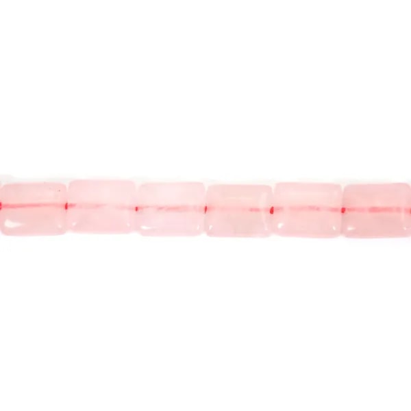 Quartz rose rectangle 8x10mm x 40cm