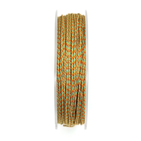 Fio de poliéster amarelo multicolorido 0,9 mm x 30 m