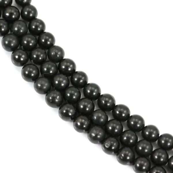 Shungite rond 8mm x 39cm