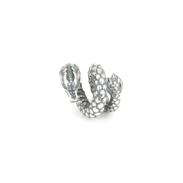 Intercalaire dragon 10x12mm - Argent 925 niellé x 1pc