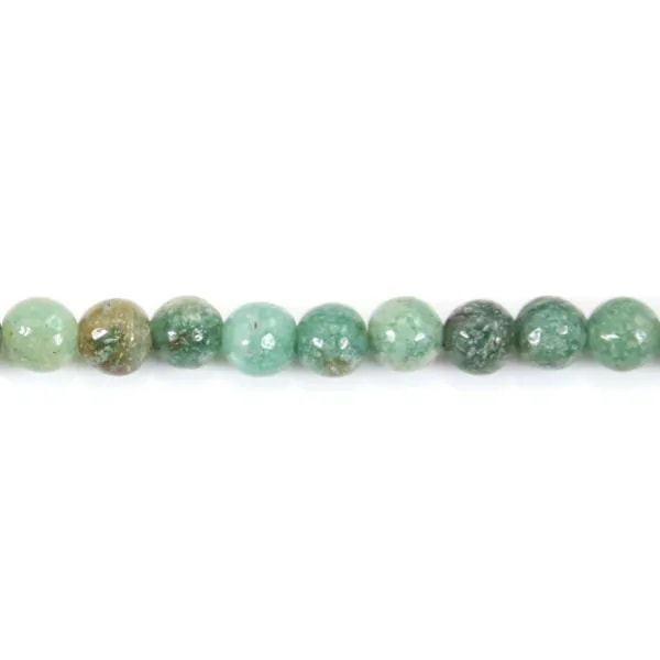 Australian dragon blood jade rond 3mm