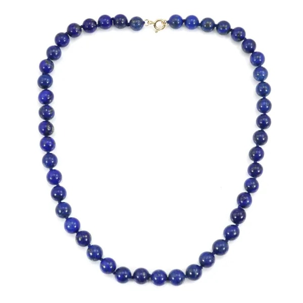 Lapislazuli Halskette rund 8mm x 1Stk